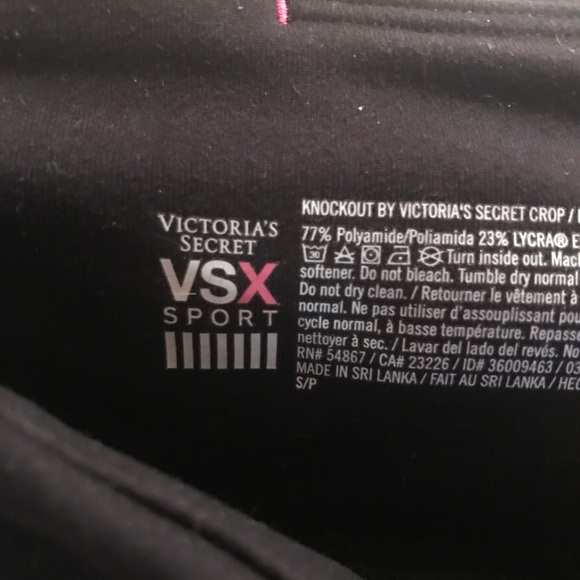 Victoria's Secret sports VSX cropped Capri high rise leggings S - Picture 6 of 6